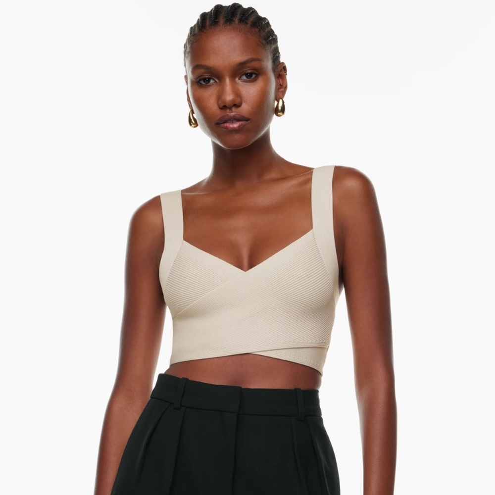Babaton Sculpt Knit Greek tank